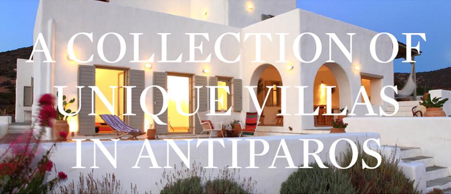 A Collection of Unique Villas in Antiparos